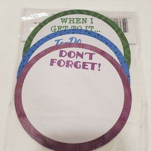 Dry-Erase Magnetic Memo-Round-5" Discs-Reusable-Rewriteable-Jot Notes-To Do List